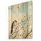 Designart - Bird On Old Bare Tree With Blue Cloudy Sky - Traditional Print on Natural Pine Wood